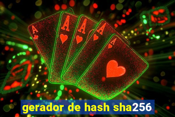 gerador de hash sha256